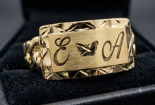 Load image into Gallery viewer, 10 K GOLD CUBAN LINK RING