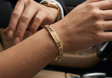 Load image into Gallery viewer, 10 K GOLD SEMI SOLID CHINO BAR LINK BRACELET