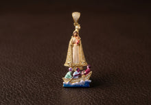 Load image into Gallery viewer, 14 K GOLD NUESTRA SEÑORA DE LA CARIDAD DEL COBRE PENDANT