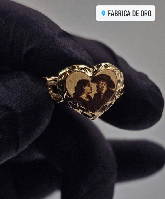 Chino Mónaco Heart Ring 10k Gold (Viral TikTok ring)