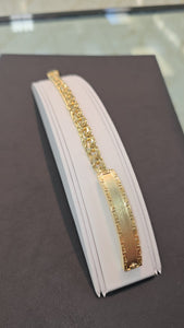 Chino Monaco 10k Gold Bracelet with Greek Frame