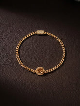Load image into Gallery viewer, 10 K GOLD SEMI H  ROSE BRACELET
