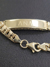 Load image into Gallery viewer, 10 K GOLD BABY SEMI SOLID CHINO BAR LINK BRACELET
