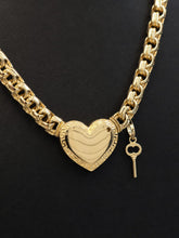 Load image into Gallery viewer, 10 K GOLD MONACO HEART NECKLACE