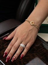 Load image into Gallery viewer, 10 K GOLD SEMI H  ROSE BRACELET
