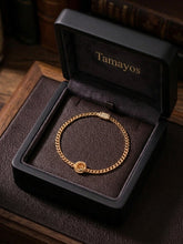 Load image into Gallery viewer, 10 K GOLD SEMI H  ROSE BRACELET