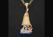 Load image into Gallery viewer, 14 K GOLD NUESTRA SEÑORA DE LA CARIDAD DEL COBRE PENDANT