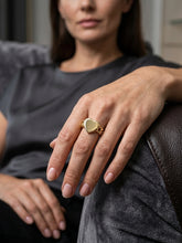 Load image into Gallery viewer, SILVER HEART CHINO LINK RING