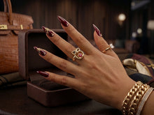 Load image into Gallery viewer, 10 K GOLD WISDOM OWL RING