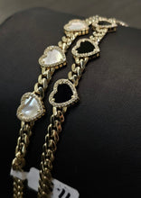 Load image into Gallery viewer, 3 Hearts Cuban Monaco Bracelet!