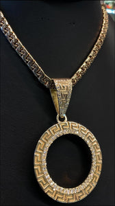 Gold Bezel with Diamonds and Greek pattern for Centenario.