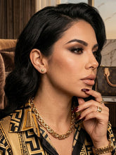 Load image into Gallery viewer, 10 K GOLD TEXTURED SPHERE STUD EARRINGS