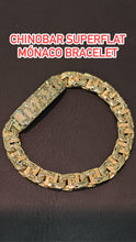 Load image into Gallery viewer, Custom chinobar superflat monaco bracelet 10k