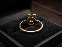 Load image into Gallery viewer, 10 K GOLD WISDOM OWL RING