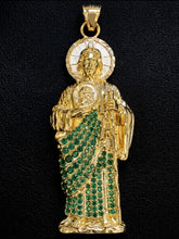 Load image into Gallery viewer, 10 K GOLD SAN JUDAS CHAIN, PENDANT AND RING SET