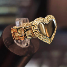 Load image into Gallery viewer, Chino Monaco Heart Ring 10k Gold (Viral TikTok ring)