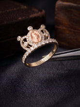 Load image into Gallery viewer, 10 K GOLD CROWN VIRGENCITA RING