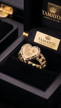 Load image into Gallery viewer, Quinceañera Chino Heart Ring 10K Yellow Gold
