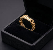 Load image into Gallery viewer, Chino link double dimension name ring!