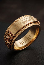 Load image into Gallery viewer, 10k Yellow Gold Chino Link Spinning Ring