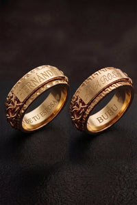 10k Yellow Gold Chino Link Spinning Ring – TAMAYO GOLD LLC