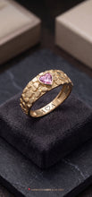 Load image into Gallery viewer, Heart Stone Nugget Ring!