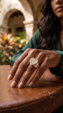 Load image into Gallery viewer, Heart Shape Zirconias Ring 10k