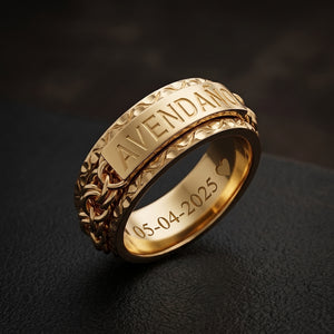 10k Yellow Gold Chino Link Spinning Ring – TAMAYO GOLD LLC
