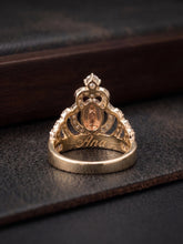 Load image into Gallery viewer, 10 K GOLD CROWN VIRGENCITA RING