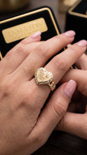 Load image into Gallery viewer, Quinceañera Chino Heart Ring 10K Yellow Gold