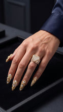 Load image into Gallery viewer, Eternal Heart Gold Ring with CZ Brilliance