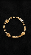 Load image into Gallery viewer, 10K Gold Eternal Rose &amp; Pavé CZ Bracelet