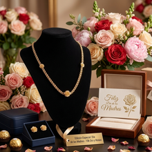 Load image into Gallery viewer, Ethereal Rose 10k Gold Link Chain