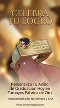 Load image into Gallery viewer, Custom High School Graduation Rings | 10K Gold Personalized Class Rings