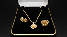 Load image into Gallery viewer, 10k Gold Rose Jewelry Set | Personalized Mother's Day Gift