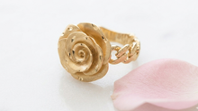 Load image into Gallery viewer, 10k Gold Rose Jewelry Set | Personalized Mother's Day Gift
