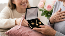 Load image into Gallery viewer, 10k Gold Rose Jewelry Set | Personalized Mother's Day Gift