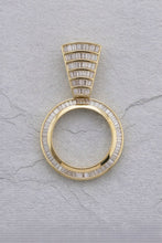Load image into Gallery viewer, 14kt Gold &amp; 7.5ct Lab Diamond Bezel for Mexican Centenario | Custom Jewelry