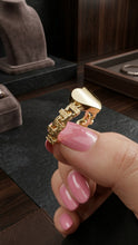 Load image into Gallery viewer, 10 K GOLD HEART CHINO BAR RING