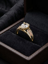Load image into Gallery viewer, 10 K GOLD PEAR CUT VIRGENCITA RING