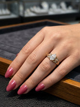 Load image into Gallery viewer, 10 K GOLD PEAR CUT VIRGENCITA RING