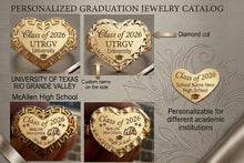 Load image into Gallery viewer, 10k Yellow Chino Link Monaco Graduation Ring