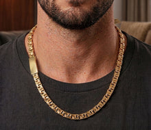 Load image into Gallery viewer, 10 K GOLD CHINO BAR SUPERFLAT MONACO CHAIN