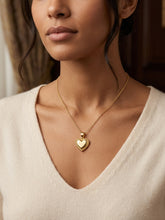 Load image into Gallery viewer, 10 K GOLD DOUBLE HEART PENDANT