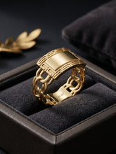 Load image into Gallery viewer, 14 K GOLD CHINO LINK RING