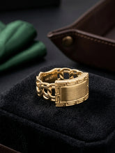 Load image into Gallery viewer, 14 K GOLD CHINO LINK RING