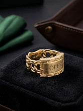 Load image into Gallery viewer, 14 K GOLD CHINO LINK RING