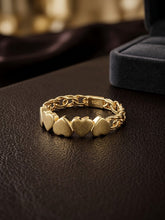 Load image into Gallery viewer, 10 K GOLD HEART CHINO MONACO RING