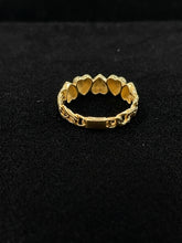 Load image into Gallery viewer, 10 K GOLD HEART CHINO MONACO RING