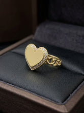 Load image into Gallery viewer, 14 K GOLD CHINO HEART RING